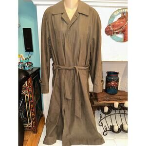 VINTAGE 80's SANYO FOR BLOOMINGDALE'S WRAP TRENCH COAT 36